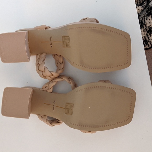 DolceVita Women 11 Block Chunky Platform High Heels Open Toe Wedding Dressy New - Picture 5 of 5